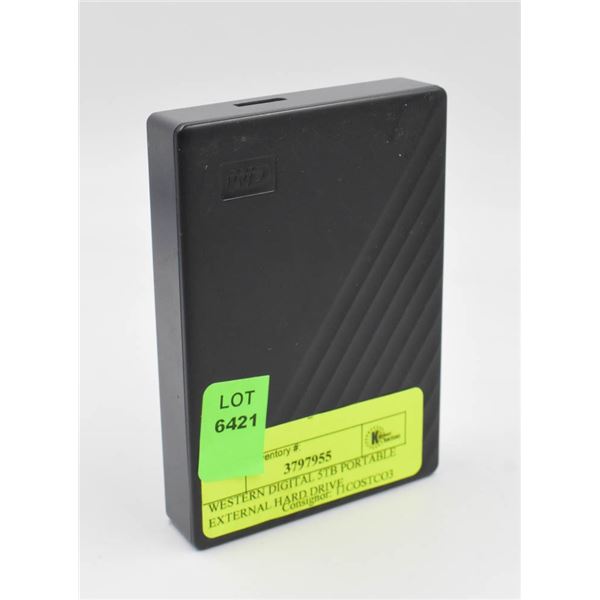 WESTERN DIGITAL 5TB PORTABLE EXTERNAL HARD DRIVE