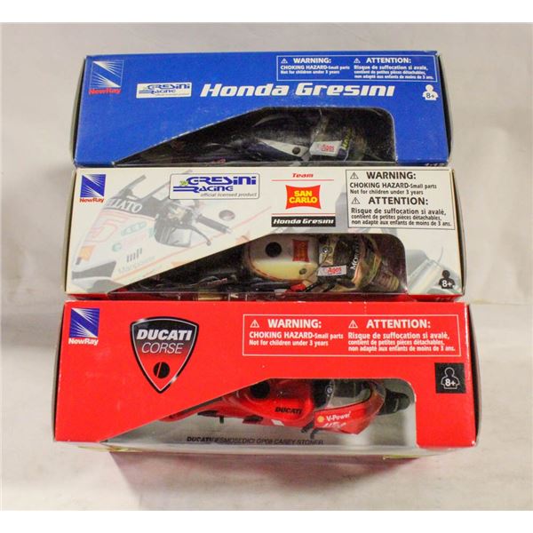 NEWTAY HONDA, DUCATI 1:12 DIECAST