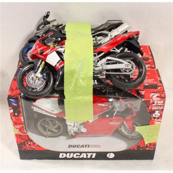 NEWRAY DUCATTI, YAMAHA, APRILIA, 1:12 DIECAST
