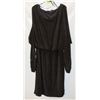 Image 1 : NEW NOIR 1X LADIES BLACK LONG SLEEVE DRESS