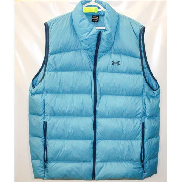 MENS 3XL UNDERE ARMOUR INSULATED VEST; BLUE