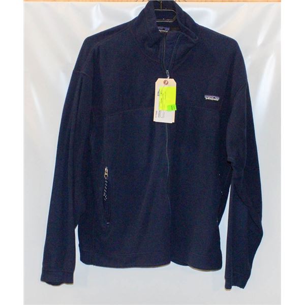 MEN'S PATAGONIA FLEECE F/Z NAVY SIZE L