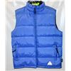 Image 1 : NEW LARGE BLUE INSULATED PUFFER VEST, 2 SIDE ZIPPE