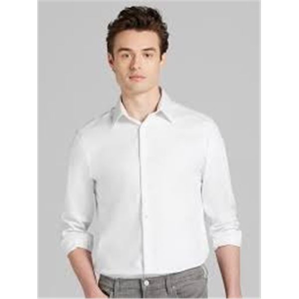 NEW CALVIN KLEIN LARGE WHITE DRESS SHIRT