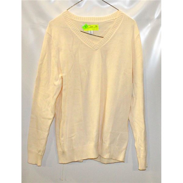 AMAZON ESSENTIALS LARGE TAN SWEATER