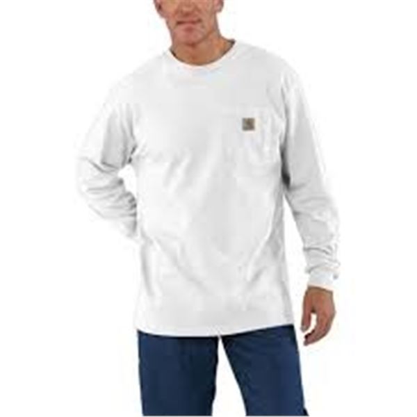 NEW CARTHARTT LOOSE FIT LARGE WHITE LONG SLEEVE SH