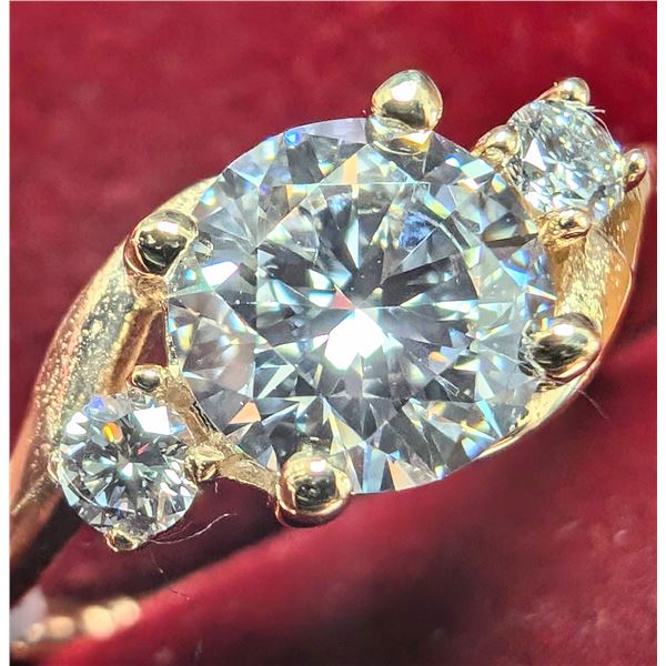 10K(2.56G), LAB DIAMOND (1.4CT) RING
