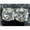 Image 2 : 14KT WHITE GOLD LAB DIAMOND EARRINGS