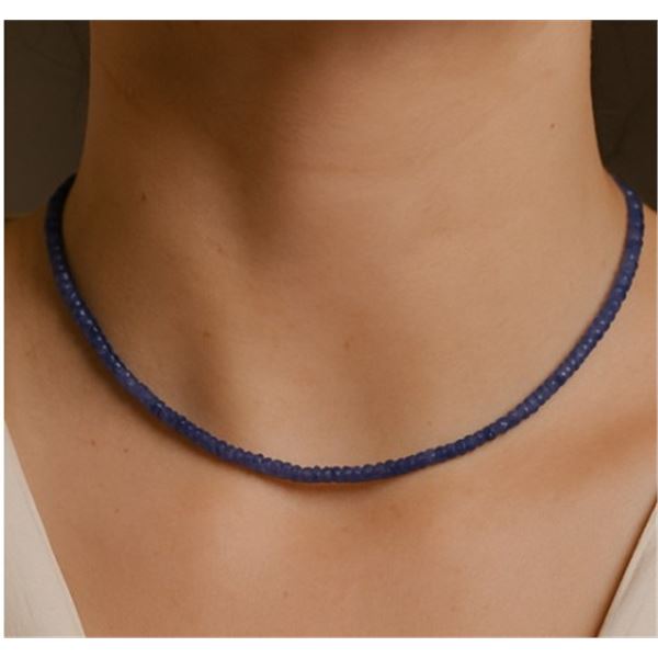10K TANZANITE (43CT)NECKLACE 16 