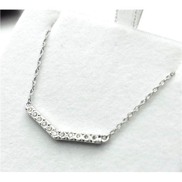 STERLING SILVER NATURAL DIAMOND (0.10CT)