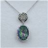 Image 1 : STERLING SILVER NATURAL MYSTIC QUARTZ (5.75CT)