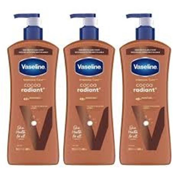 3 X 600ML VASELINE COCOA RADIANT LOTION