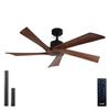 Image 1 : NEW W BOX NEATFI 52" DOWNROD CEILING FAN DARK WOOD