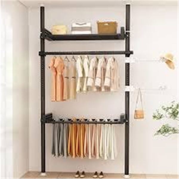 BRAND NEW OSCROBIE EXTENDABLE WALL GARMENT RACK