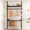 Image 1 : BRAND NEW OSCROBIE EXTENDABLE WALL GARMENT RACK