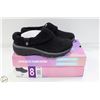 Image 1 : NEW SKECHERS MEMORY FOAM BLACK FLAT SHOES SIZE 8