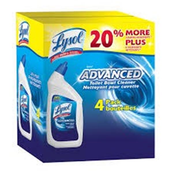 4 X 946ML LYSOL ADVANCED TOILET BOWL CLEANER