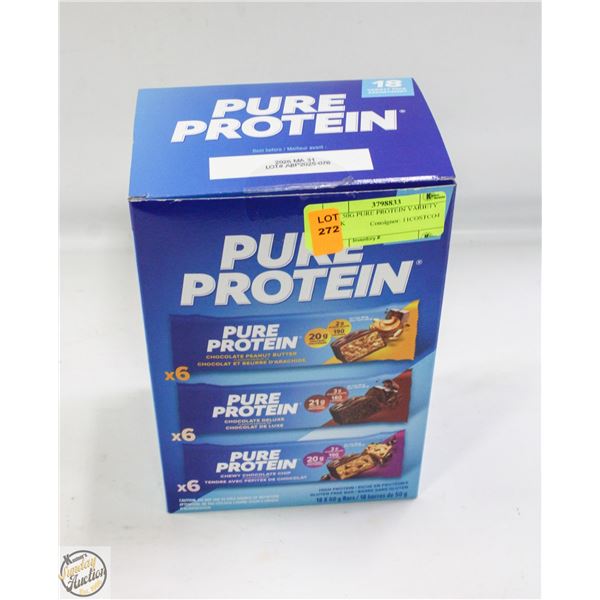 17 X 50G PURE PROTEIN VARIETY PACK