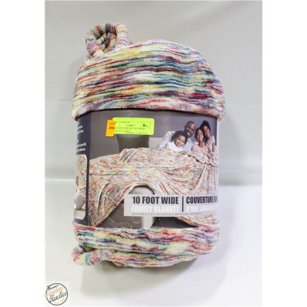 NEW LIFE COMFORT 10FT WIDE FAMILY BLANKET