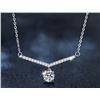 Image 1 : 1 CT GRA CERTIFIED ROUND BRILLIANT 925S NECKLACE