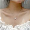 Image 4 : 1 CT GRA CERTIFIED ROUND BRILLIANT 925S NECKLACE