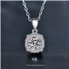 Image 1 : 1 CT GRA CERTIFIED ROUND BRILLIANT 925S NECKLACE
