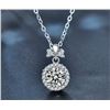 Image 1 : 1 CT GRA CERTIFIED ROUND BRILLIANT 925S NECKLACE
