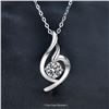 Image 1 : 1 CT GRA CERTIFIED ROUND BRILLIANT 925S NECKLACE
