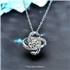 Image 1 : 1 CT GRA CERTIFIED ROUND BRILLIANT 925S NECKLACE