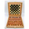 Image 1 : MID CENTURY CHESS SET W/ METAL GAME PIECES
