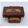 Image 1 : VINTAGE INDIAN MARQUETRY TRINKET BOX, HANDMADE