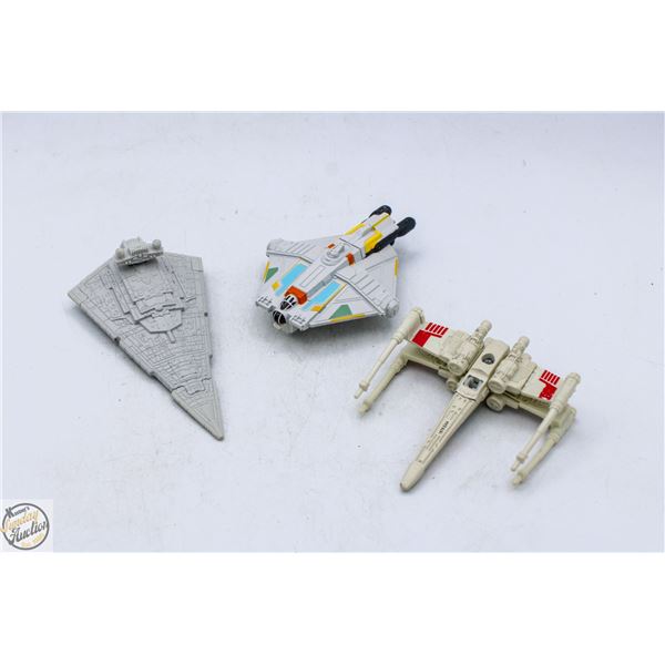 LOT OF 3 HOT WHEELS STAR WARS VEHICLES