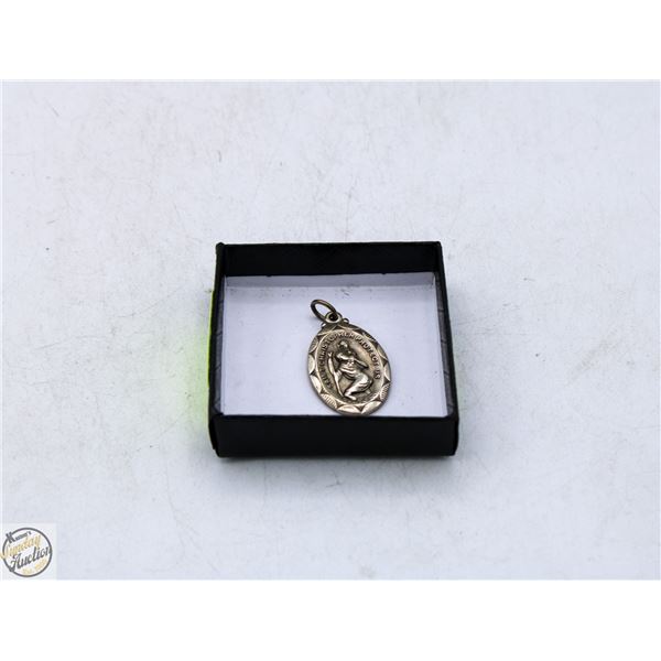 STERING SILVER ST. CHRISTOPHER PENDANT