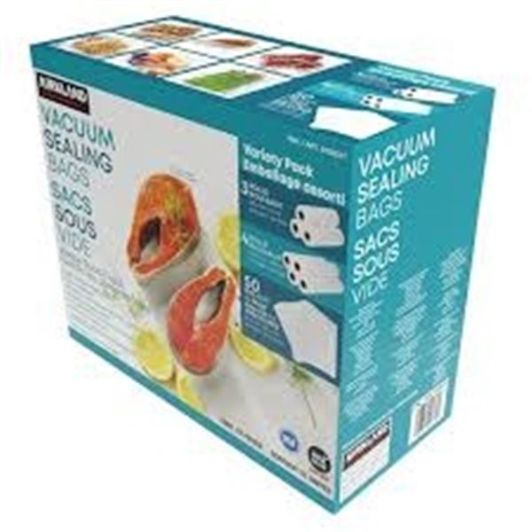 NEW KIRKLAND VACUUM SEALING BAGS 57PCS