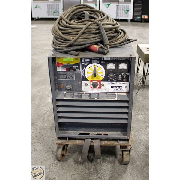 LINCOLN ELECTRIC IDEAL ARC DC-400 WELDER W/CABLES