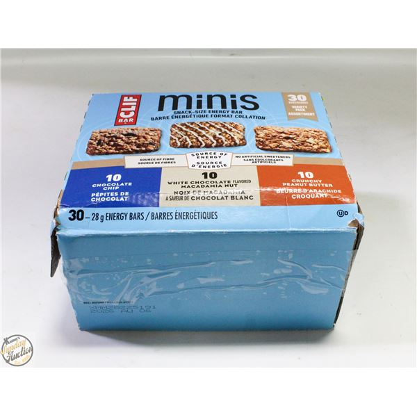 28 X 28G CLIF BAR MINIS SNACK-SIZE ENERGY BARS VAR