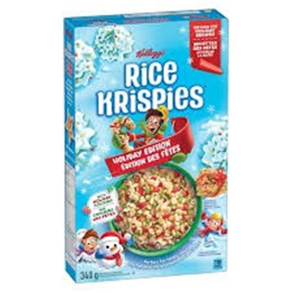 2 X 515G KELLOGGS RICE KRISPIES CEREAL HOLIDAY