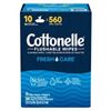 Image 1 : 10 X 56CT COTTONELLE FLUSHABLE WIPES