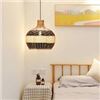 Image 1 : NEW ARTURESTHOME 1 LIGHT RATTAN PENDANT LIGHT