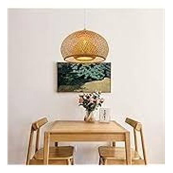 BRAND NEW WALMHOMIE 1 LIGHT BAMBOO PENDANT LIGHT