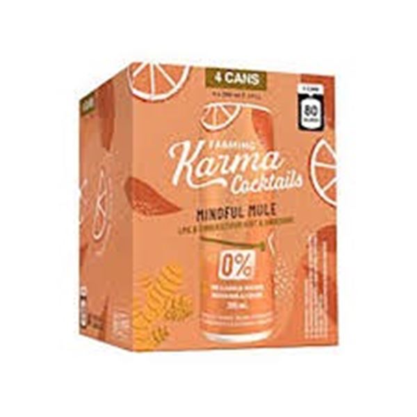 4 X 285ML FARMING KARMA MOCKTAILS MINDFUL MULE