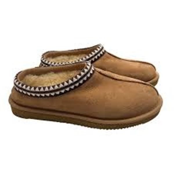 NEW KIRKLAND UNISEX SHEARLING SLIPPERS M 10 W 11