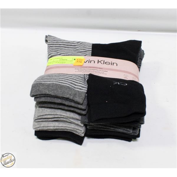 NEW CALVIN KLEIN 10 PAIRS CASUAL CREW SOCKS