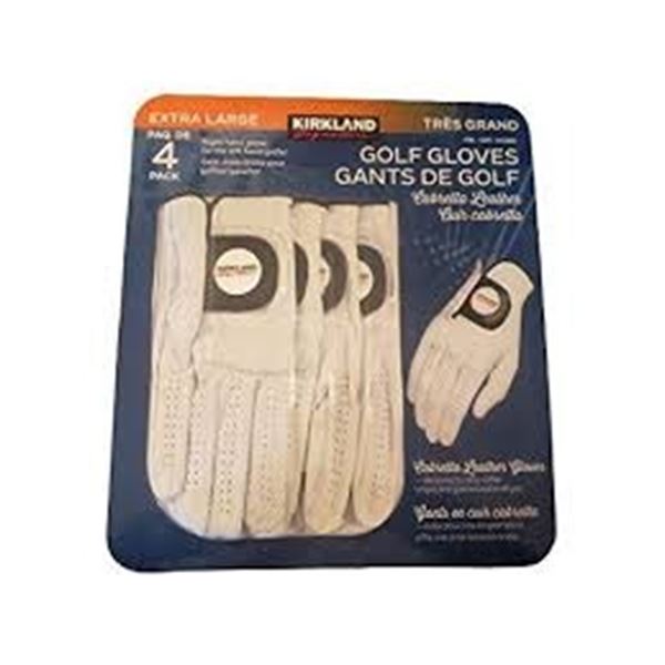 NEW KIRKLAND EXTRA LARGE 4PK RIGHT HAND GOLF GLOVE