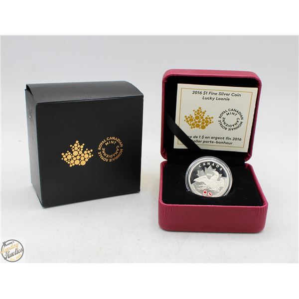 2016 LUCKY LOONIE (99.96% PURE) SILVER