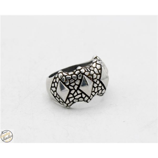 MENS DRAGON SCALE THEME RING SZ 13