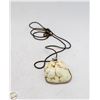 Image 1 : HANDMADE POLISHED ROCK PENDANT NECKLACE