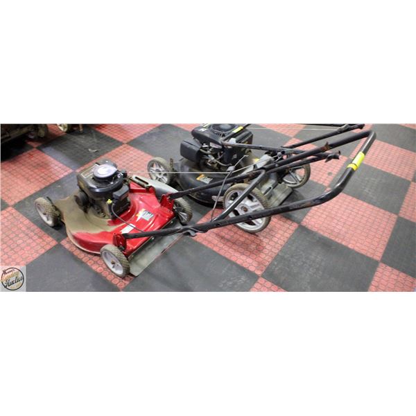 BAILIFF SEIZURE - RED LAWN MOWER - BRIGGS AND STRN