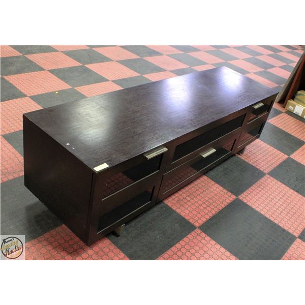 WOOD ENTERTAINMENT/TV STAND 22.5" X 24" X 77"