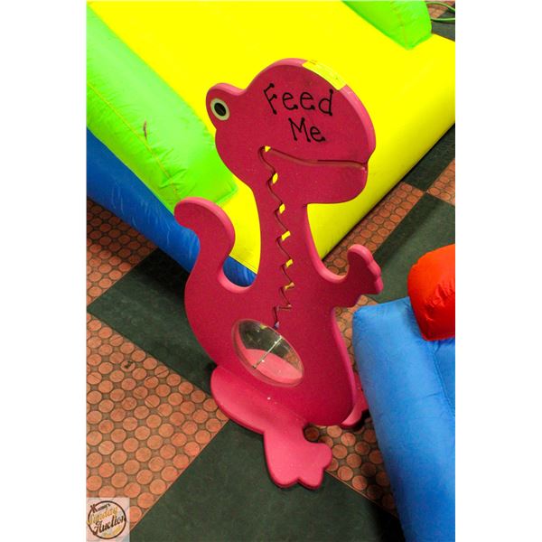 3FT CUSTOM MADE WOODEN DINOSAUR COIN BANK